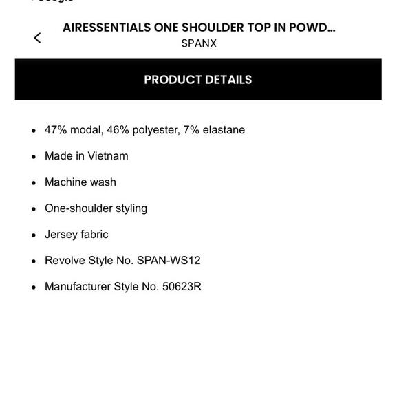 Revolve Spanx Air Essentials White Plus Size One Shoulder Top Size 1X - Picture 5 of 8